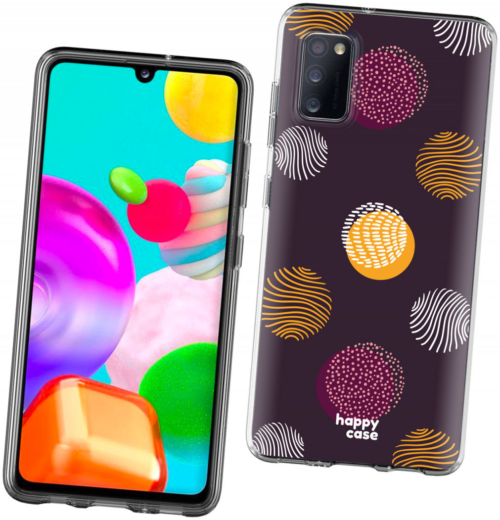 HappyCase Samsung Galaxy A41 Flexibel TPU Hoesje Cirkels print afbeelding 4