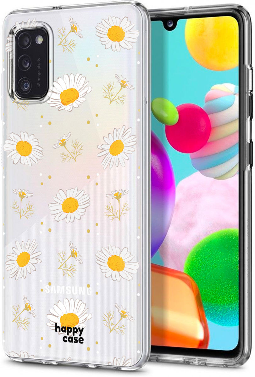 HappyCase Samsung Galaxy A41 Flexibel TPU Hoesje Bloemen print afbeelding 7