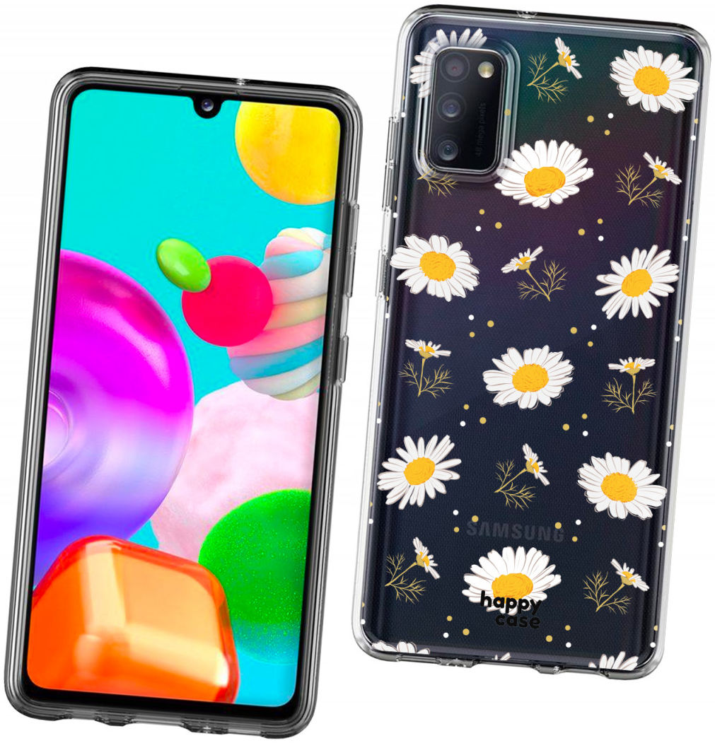 HappyCase Samsung Galaxy A41 Flexibel TPU Hoesje Bloemen print afbeelding 6