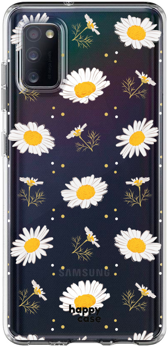 HappyCase Samsung Galaxy A41 Flexibel TPU Hoesje Bloemen print afbeelding 1