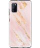 HappyCase Samsung Galaxy A41 Flexibel TPU Hoesje Pink Marmer print