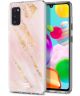 HappyCase Samsung Galaxy A41 Flexibel TPU Hoesje Pink Marmer print