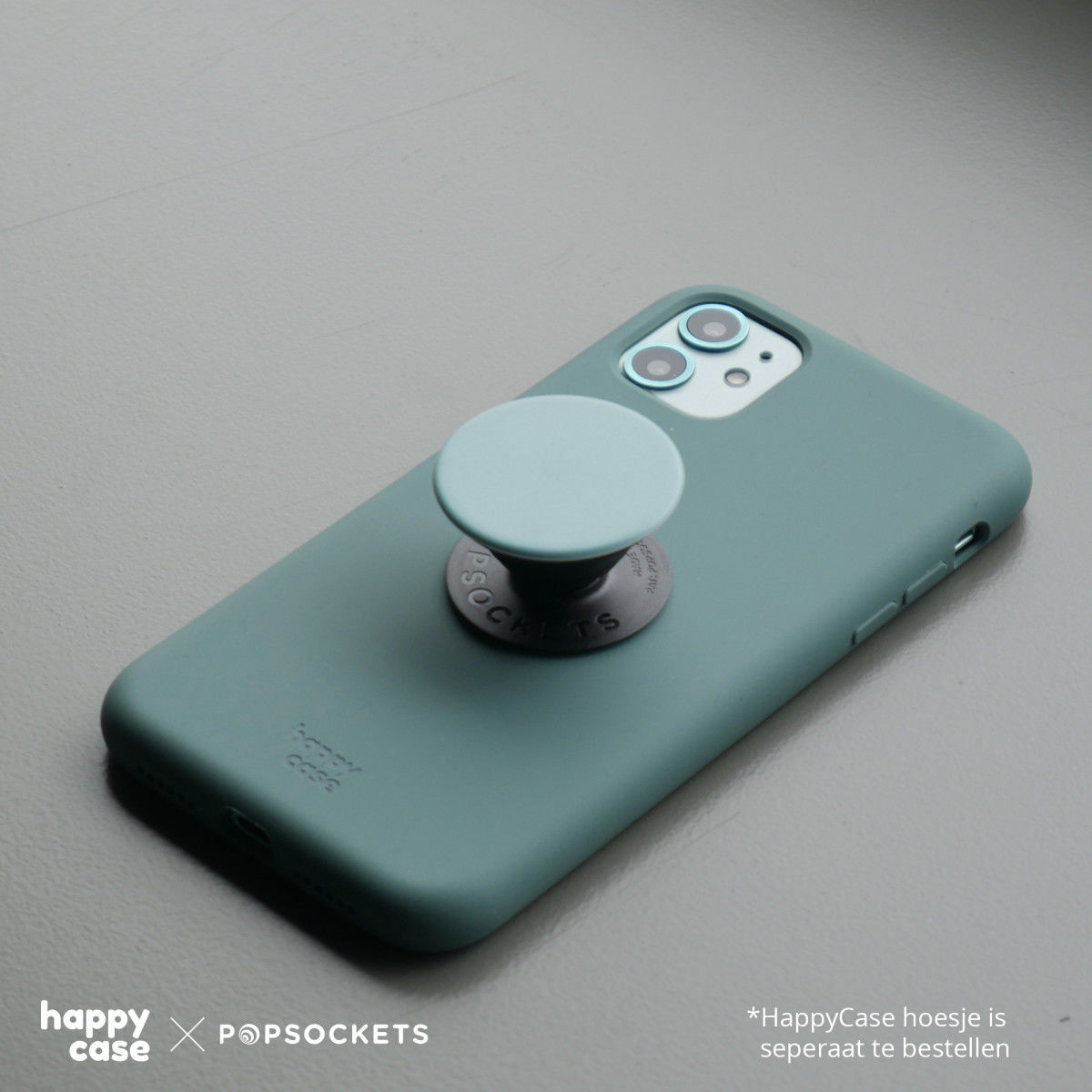 PopSockets X HappyCase PopGrip PopTop Greep en Standaard Groen afbeelding 7
