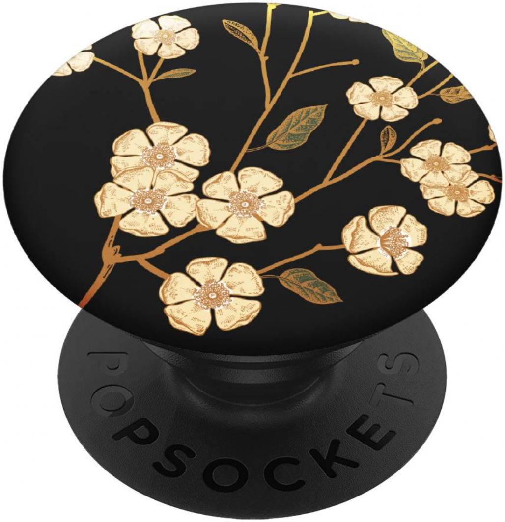 PopSockets X HappyCase PopGrip PopTop Greep en Standaard Gele Rozen afbeelding 1