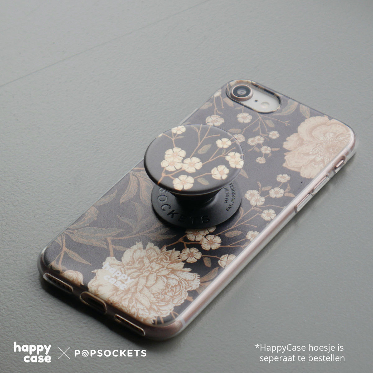 PopSockets X HappyCase PopGrip PopTop Greep en Standaard Gele Rozen afbeelding 9