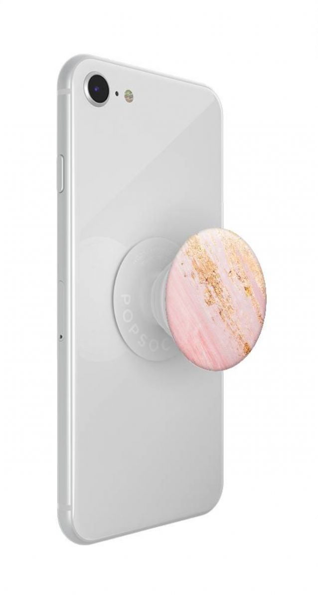 PopSockets X HappyCase PopGrip PopTop Greep en Standaard Pink Marmer afbeelding 10