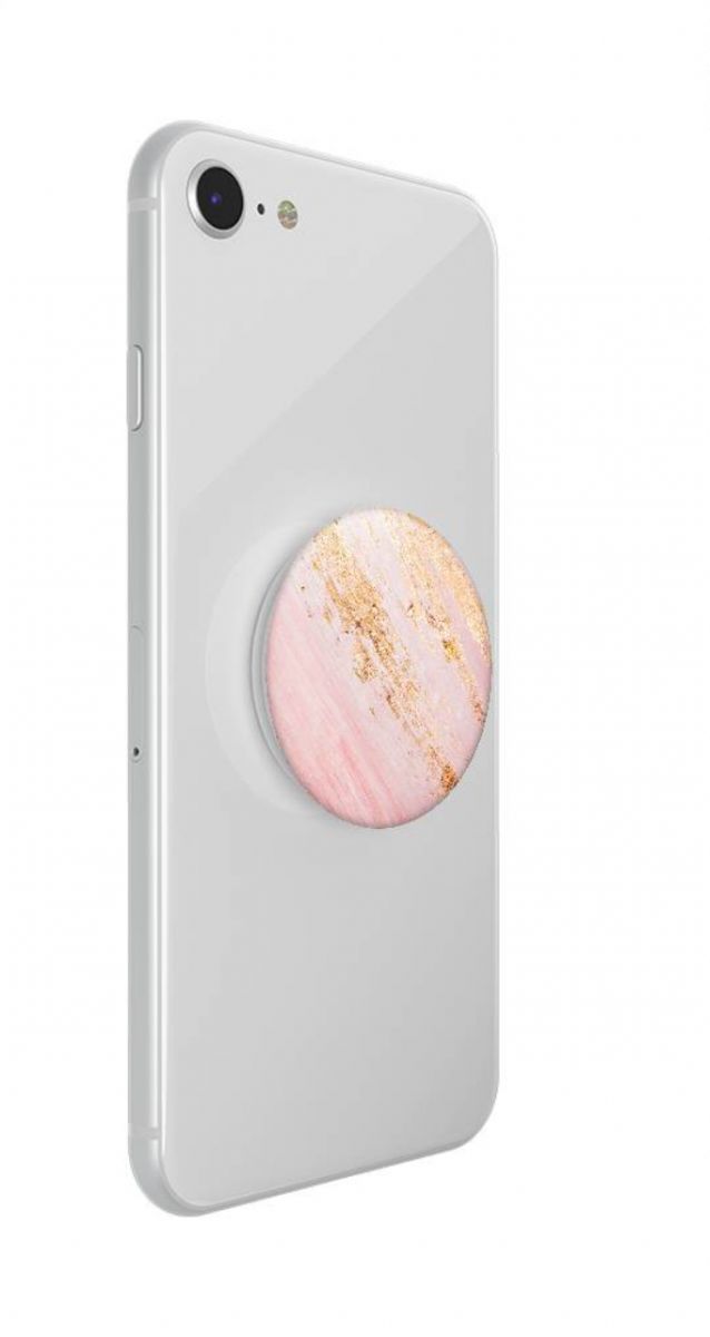 PopSockets X HappyCase PopGrip PopTop Greep en Standaard Pink Marmer afbeelding 11
