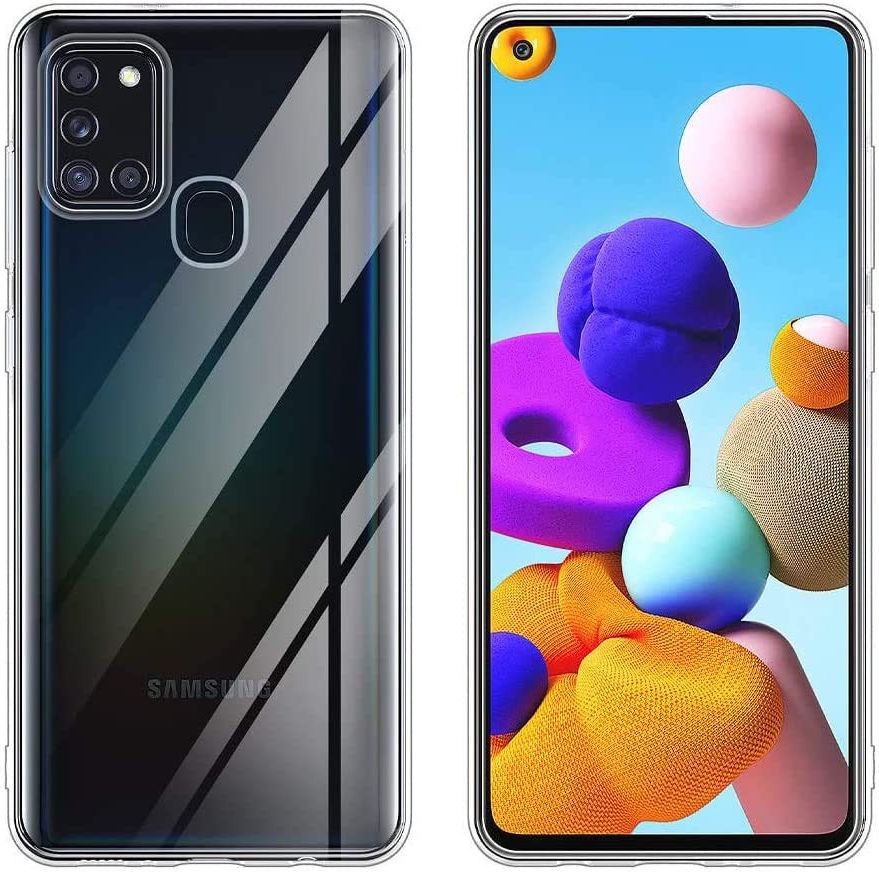 Samsung Galaxy A21S Hoesje Dun TPU Transparant afbeelding 11