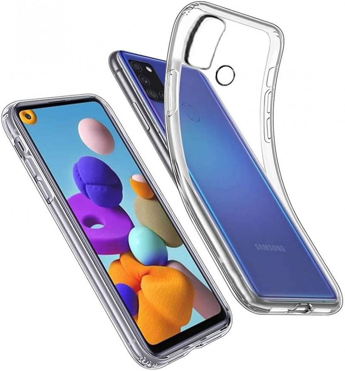 Samsung Galaxy A21S Hoesje Dun TPU Transparant afbeelding 6