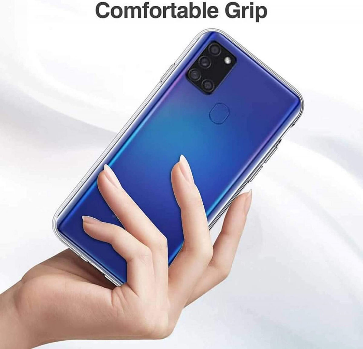 Samsung Galaxy A21S Hoesje Dun TPU Transparant afbeelding 7