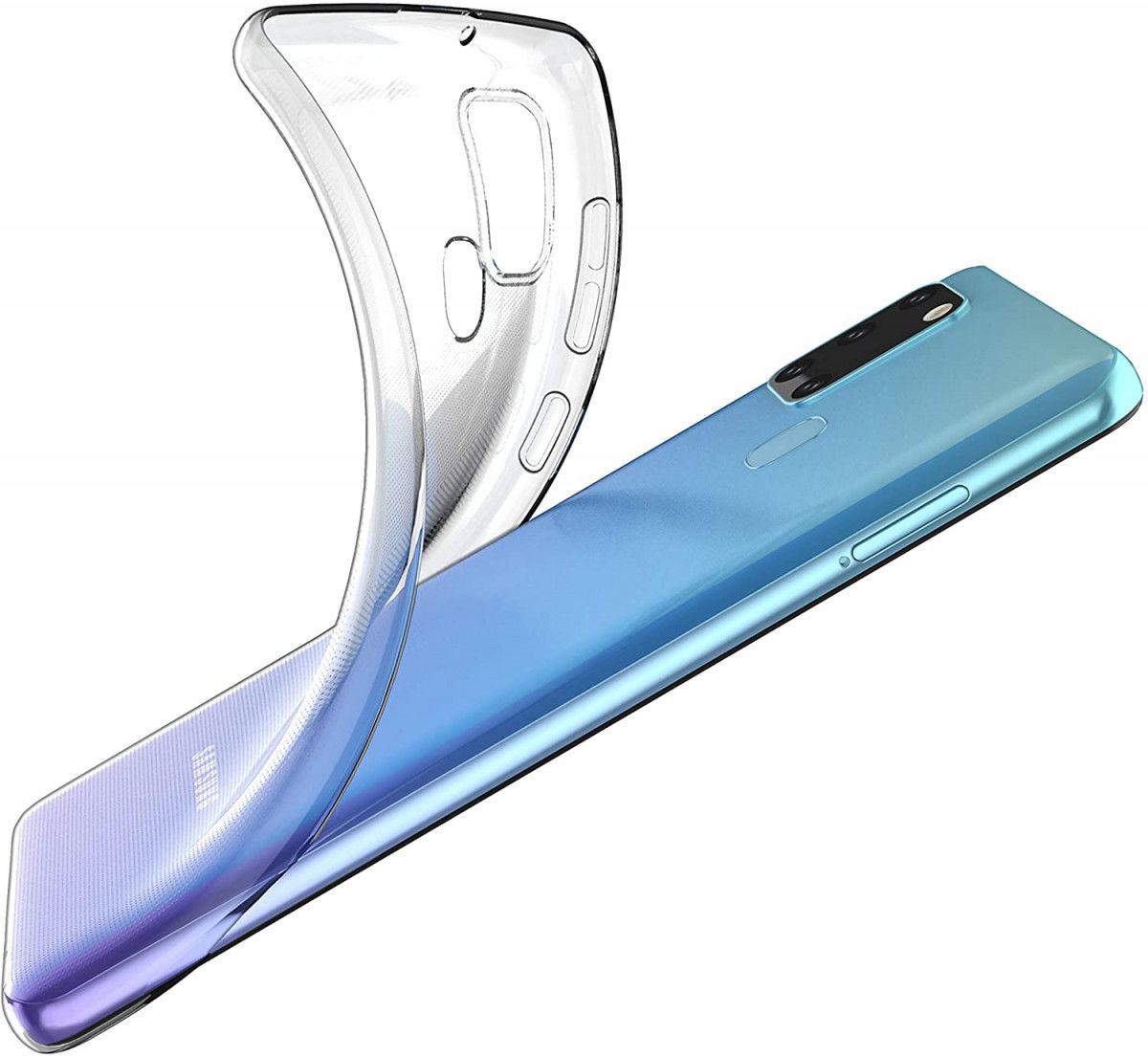 Samsung Galaxy A21S Hoesje Dun TPU Transparant afbeelding 2