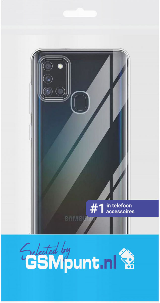 Samsung Galaxy A21S Hoesje Dun TPU Transparant afbeelding 3