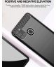 Samsung Galaxy A21S Hoesje Geborsteld TPU Flexibel Zwart