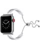 Apple Watch 41MM / 40MM / 38MM Bandje Metalen Armband Zilver