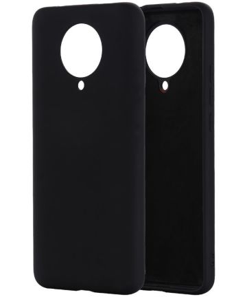 Xiaomi Poco F2 Pro Hoesje Siliconen Back Cover Zwart Hoesjes