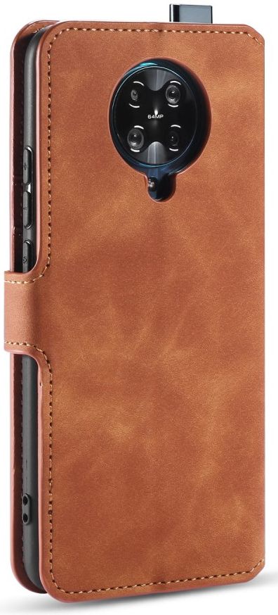 Xiaomi Poco F2 Pro Retro Portemonnee Hoesje Bruin afbeelding 9