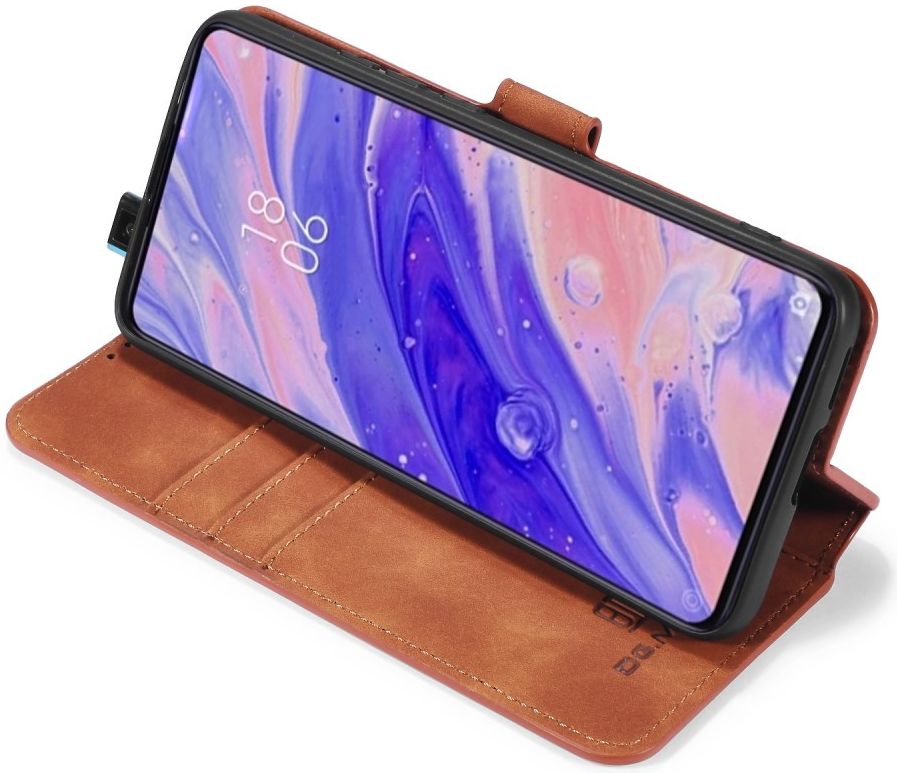 Xiaomi Poco F2 Pro Retro Portemonnee Hoesje Bruin afbeelding 10