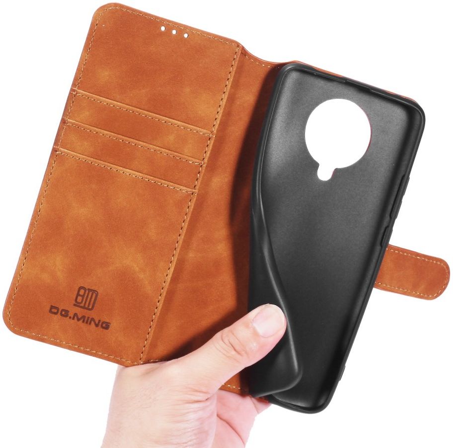 Xiaomi Poco F2 Pro Retro Portemonnee Hoesje Bruin afbeelding 12