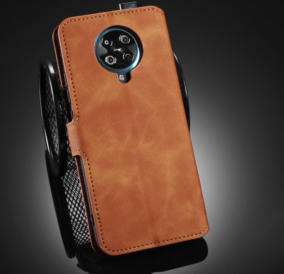 Xiaomi Poco F2 Pro Retro Portemonnee Hoesje Bruin afbeelding 14