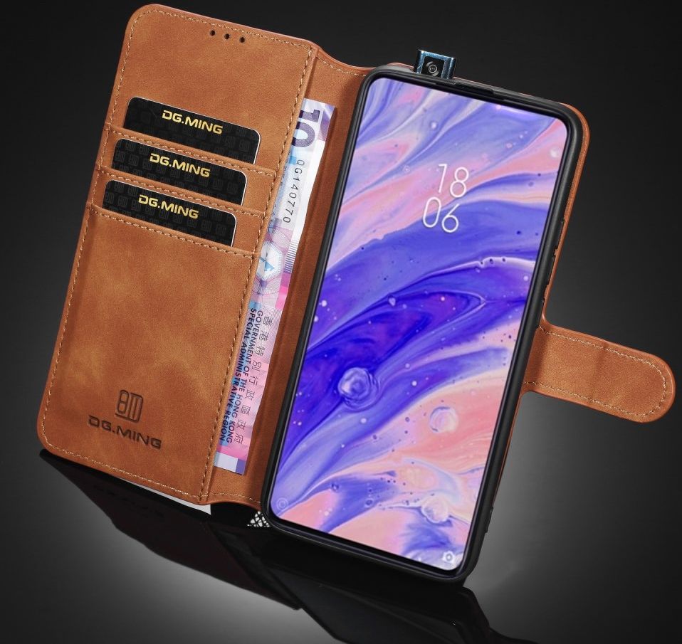 Xiaomi Poco F2 Pro Retro Portemonnee Hoesje Bruin afbeelding 3