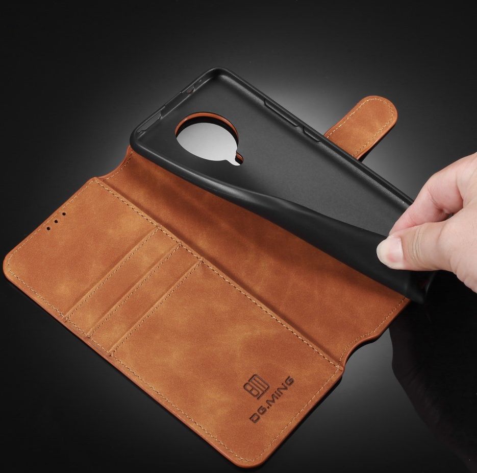 Xiaomi Poco F2 Pro Retro Portemonnee Hoesje Bruin afbeelding 6