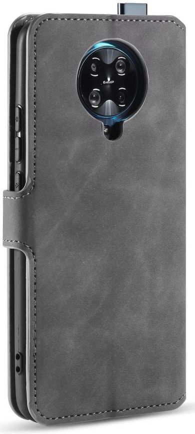 Xiaomi Poco F2 Pro Retro Portemonnee Hoesje Grijs afbeelding 4