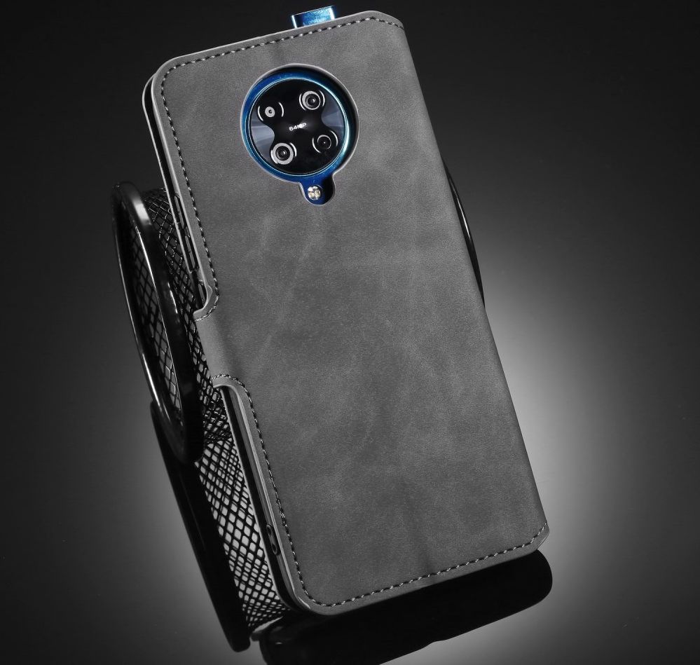Xiaomi Poco F2 Pro Retro Portemonnee Hoesje Grijs afbeelding 9
