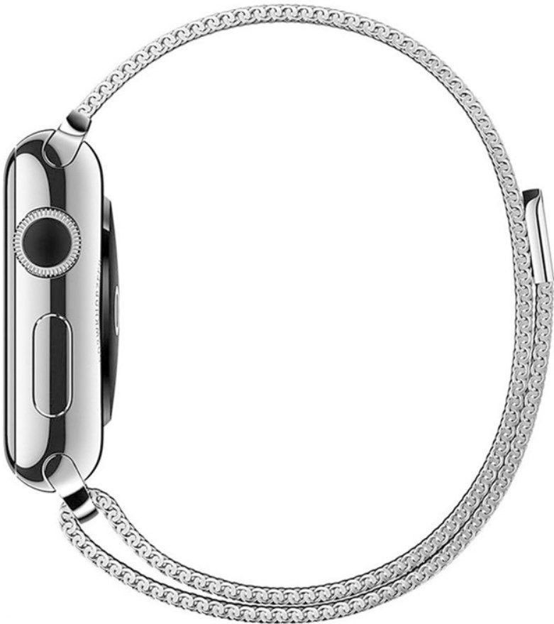 Milanees Apple Watch Bandje - 1-10/SE/Ultra - 49/46/45/44/42MM - Zilver afbeelding 3