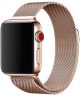 Apple Watch 45MM / 44MM / 42MM Bandje Milanese Staal Magneetsluiting Rosé