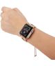 Apple Watch 45MM / 44MM / 42MM Bandje Luxe en Sierlijk Metalen Armband Goud