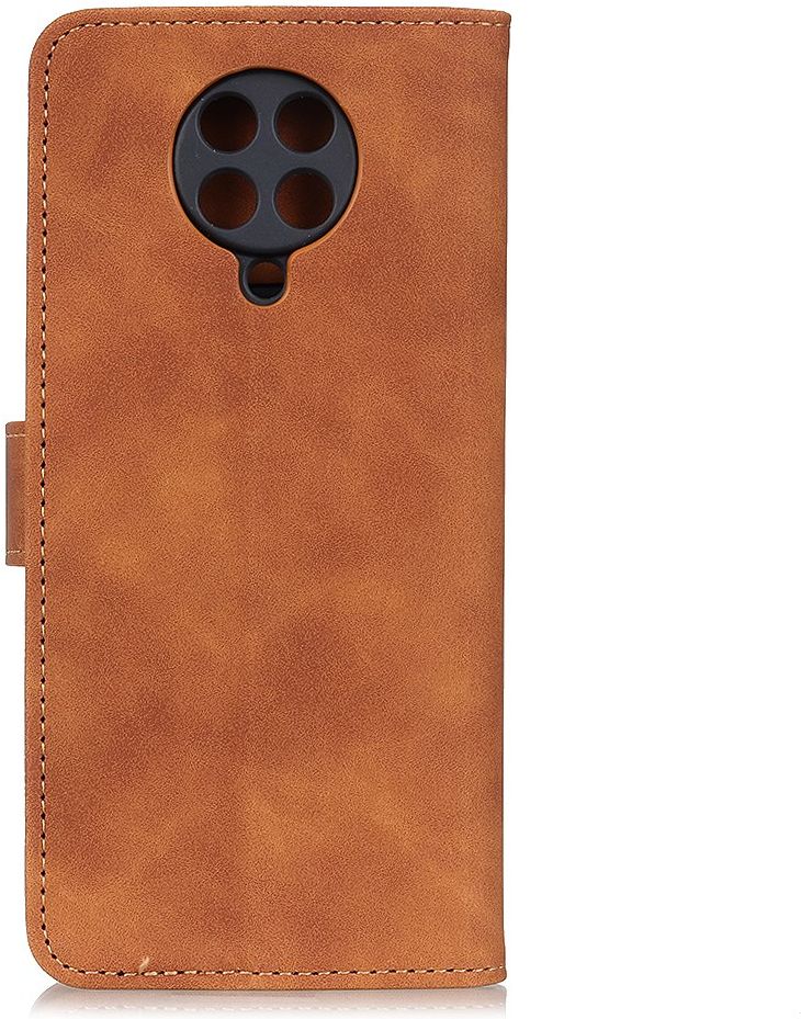 KHAZNEH Xiaomi Poco F2 Pro Hoesje Retro Wallet Book Case Bruin afbeelding 10