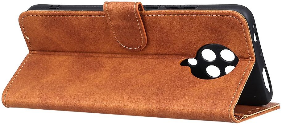 KHAZNEH Xiaomi Poco F2 Pro Hoesje Retro Wallet Book Case Bruin afbeelding 11