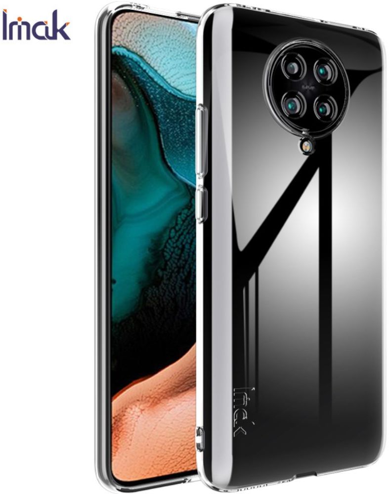IMAK UX-5 Xiaomi Poco F2 Pro Hoesje Flexibel en Dun TPU Transparant afbeelding 2