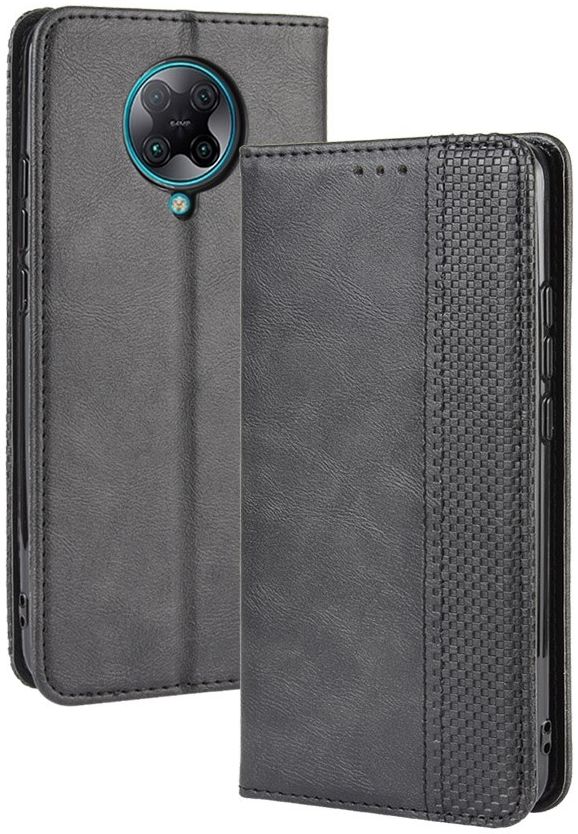 Xiaomi Poco F2 Pro Hoesje Book Case Retro Portemonnee Zwart afbeelding 6