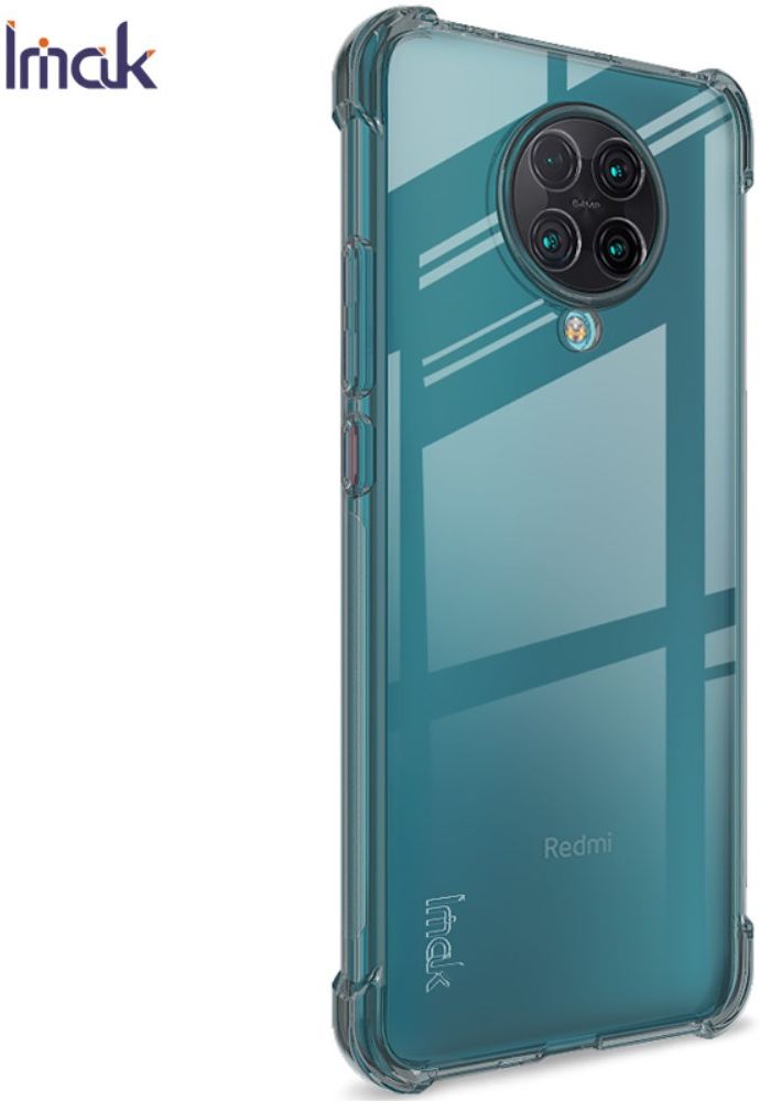 IMAK Xiaomi Poco F2 Pro Hoesje met Screenprotector Transparant Zwart afbeelding 3