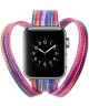 Apple Watch 45MM / 44MM / 42MM Bandje Gevlochten Armband Kunstleer Kleuren