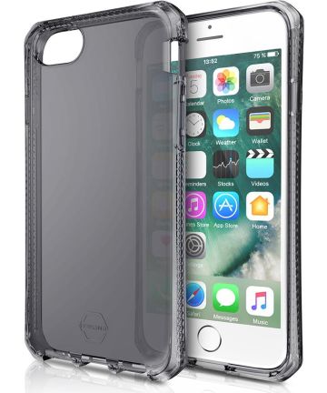 ITSKINS 2M Spectrum Clear Apple iPhone SE (2020) / 8 / 7 Hoesje Zwart Hoesjes