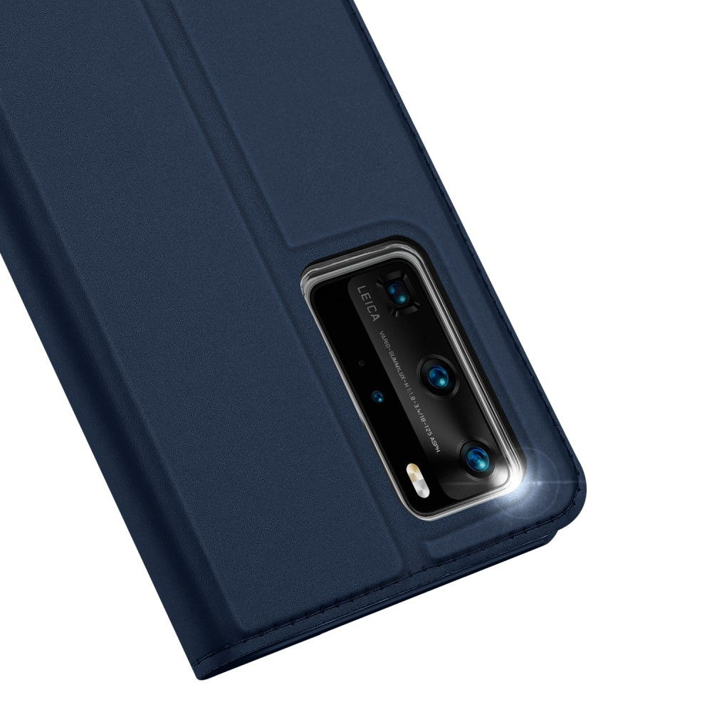 Dux Ducis Skin Pro Series Huawei P40 Pro Hoesje Portemonnee Blauw afbeelding 6