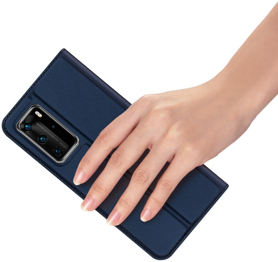 Dux Ducis Skin Pro Series Huawei P40 Pro Hoesje Portemonnee Blauw afbeelding 8