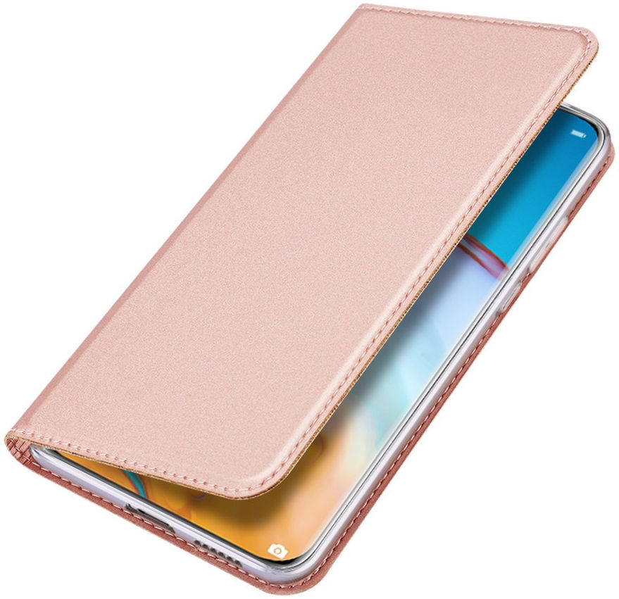 Dux Ducis Skin Pro Series Huawei P40 Pro Hoesje Portemonnee Roze afbeelding 1