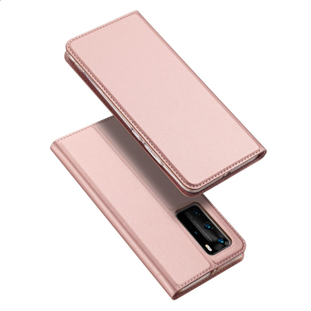 Dux Ducis Skin Pro Series Huawei P40 Pro Hoesje Portemonnee Roze afbeelding 4