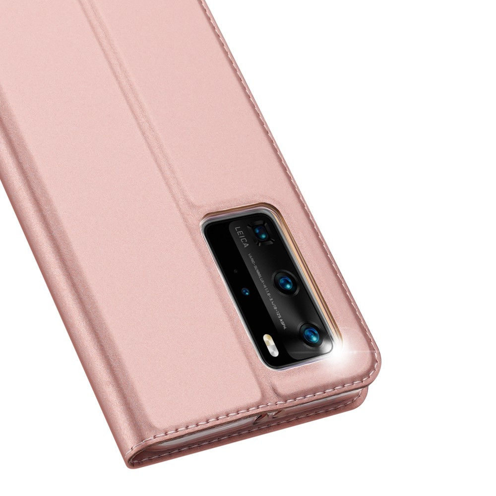 Dux Ducis Skin Pro Series Huawei P40 Pro Hoesje Portemonnee Roze afbeelding 6