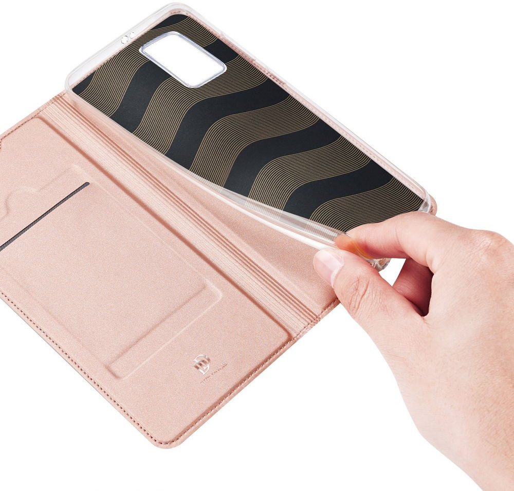 Dux Ducis Skin Pro Series Huawei P40 Pro Hoesje Portemonnee Roze afbeelding 10