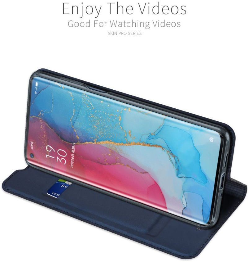 Dux Ducis Skin Pro Series Oppo Find X2 Neo Hoesje Portemonnee Blauw afbeelding 16