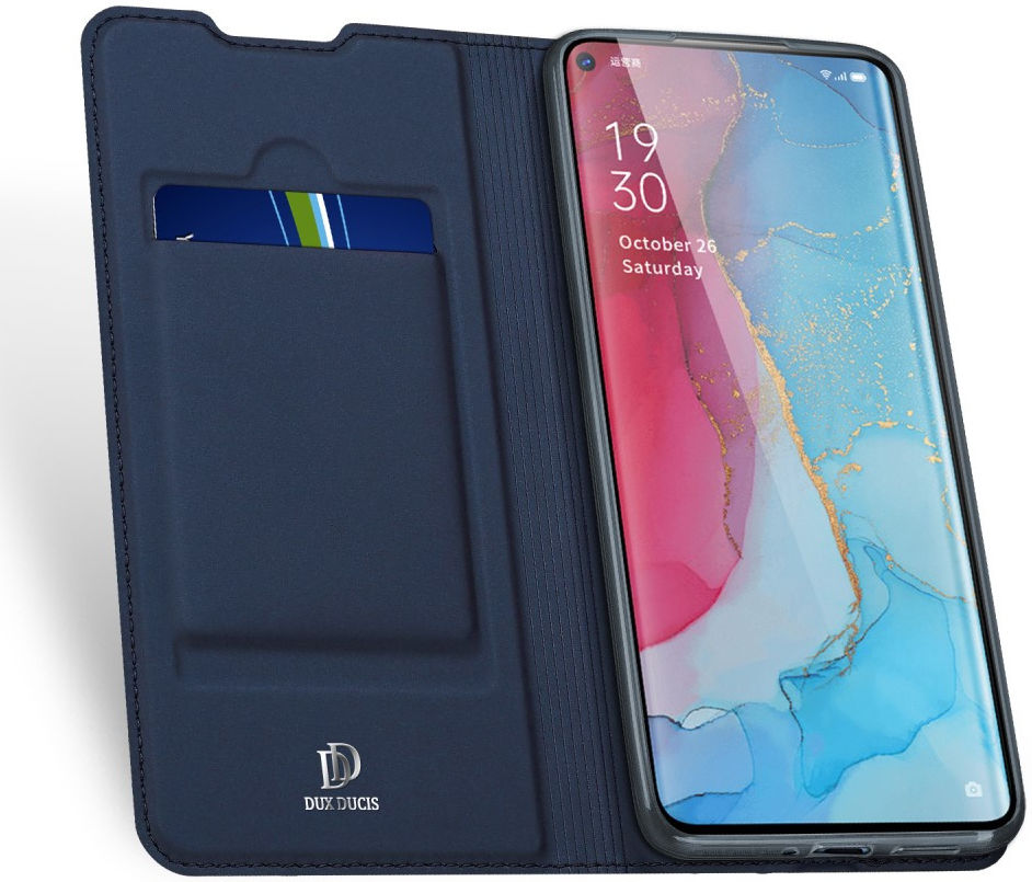 Dux Ducis Skin Pro Series Oppo Find X2 Neo Hoesje Portemonnee Blauw afbeelding 2
