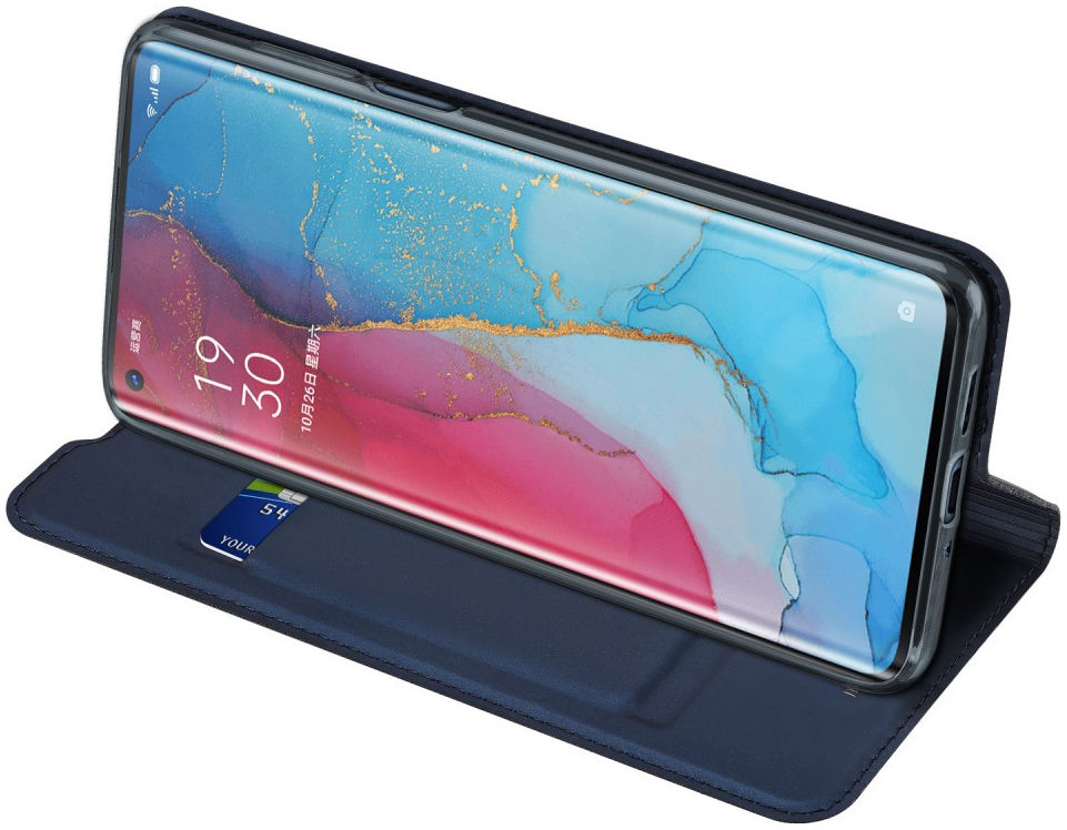 Dux Ducis Skin Pro Series Oppo Find X2 Neo Hoesje Portemonnee Blauw afbeelding 4