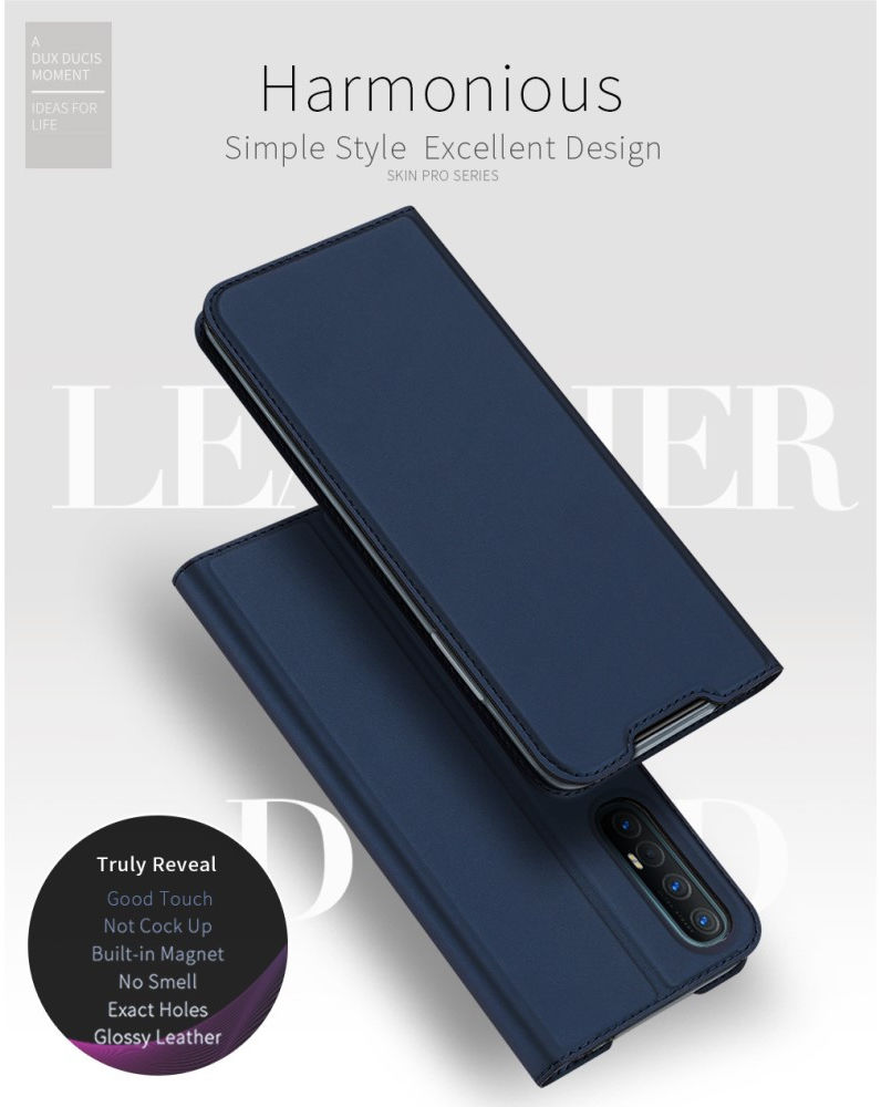 Dux Ducis Skin Pro Series Oppo Find X2 Neo Hoesje Portemonnee Blauw afbeelding 7