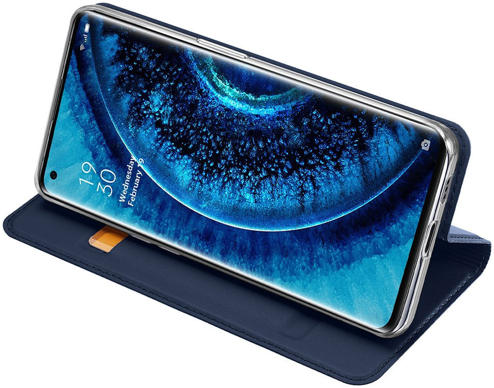 Dux Ducis Skin Pro Series Oppo Find X2 Pro Hoesje Portemonnee Blauw afbeelding 2