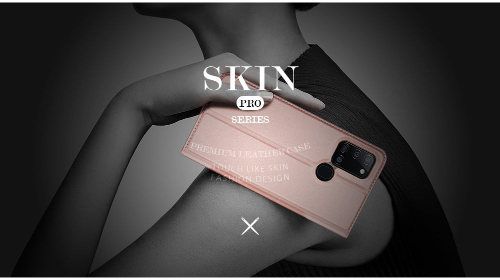 Dux Ducis Skin Pro Series Samsung Galaxy A21s Hoesje Portemonnee Roze afbeelding 14