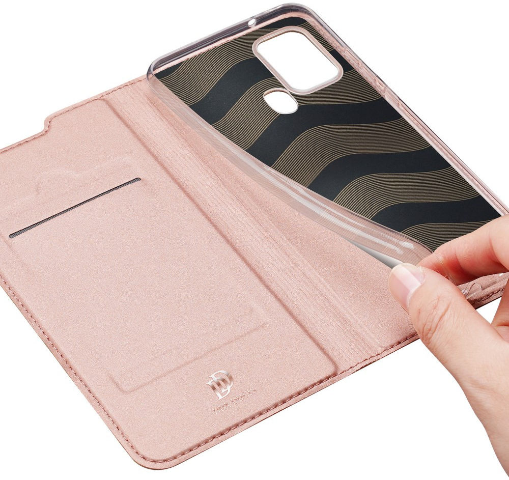 Dux Ducis Skin Pro Series Samsung Galaxy A21s Hoesje Portemonnee Roze afbeelding 8